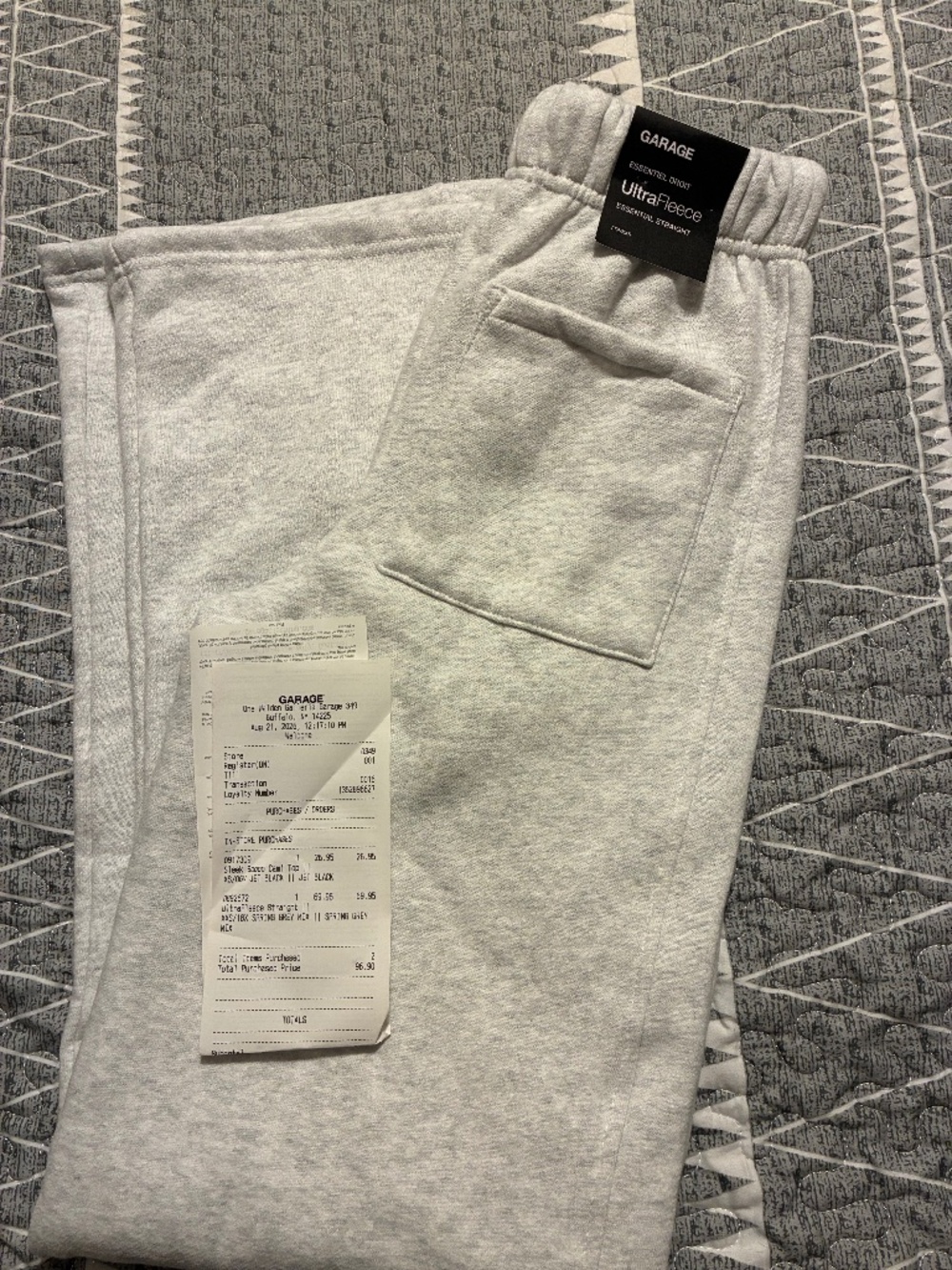 Garage essential straight sweatpants
